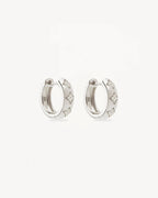 By Charlotte - Bloom With You Lotus Hoops - Silver