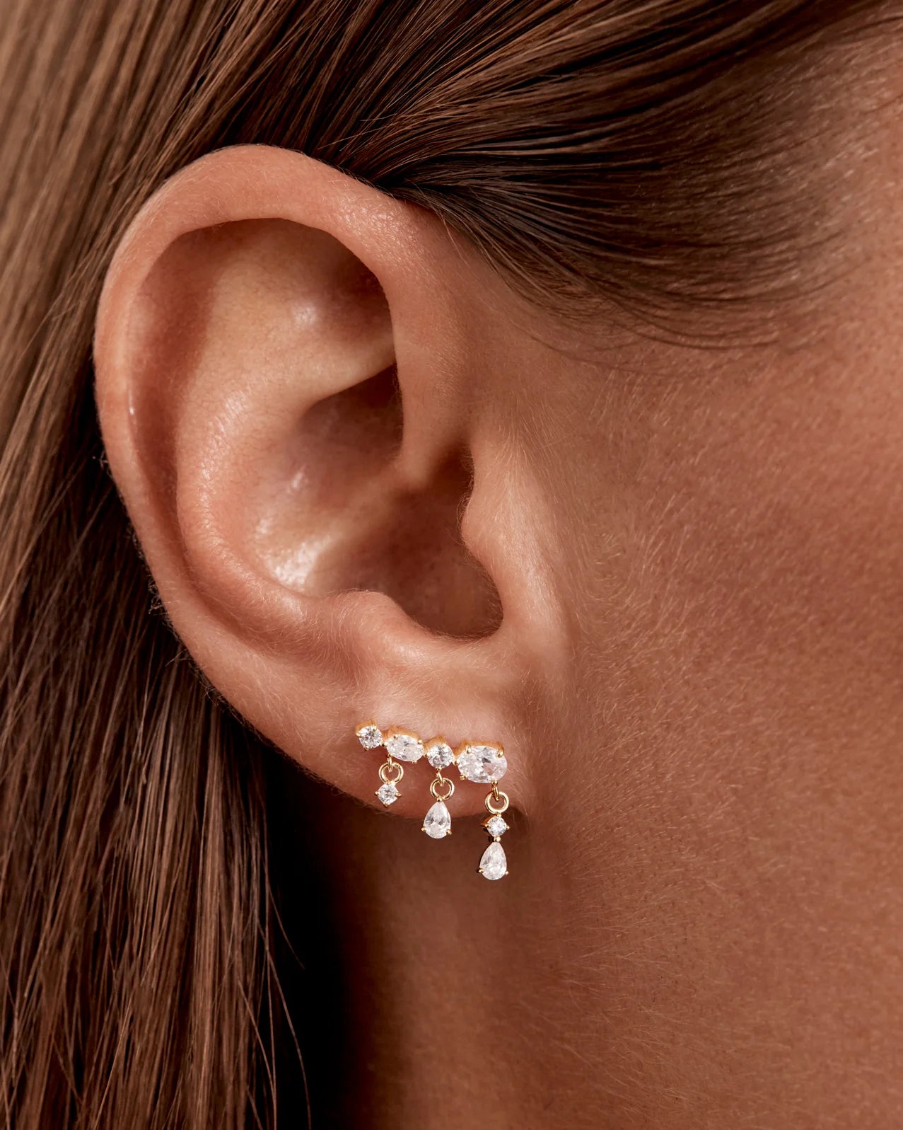 By Charlotte - Cosmic Whisper Ear Crawler - Gold
