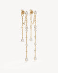 By Charlotte - Cosmic Whisper Chain Earrings - Gold
