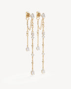 By Charlotte - Cosmic Whisper Chain Earrings - Gold