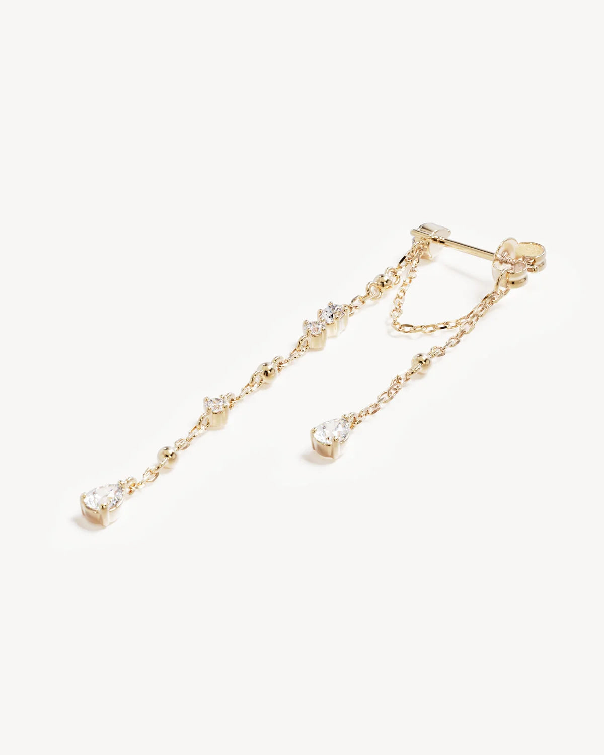 By Charlotte - Cosmic Whisper Chain Earrings - Gold