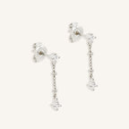 By Charlotte - I Am Light And Love Chain Earrings - Silver