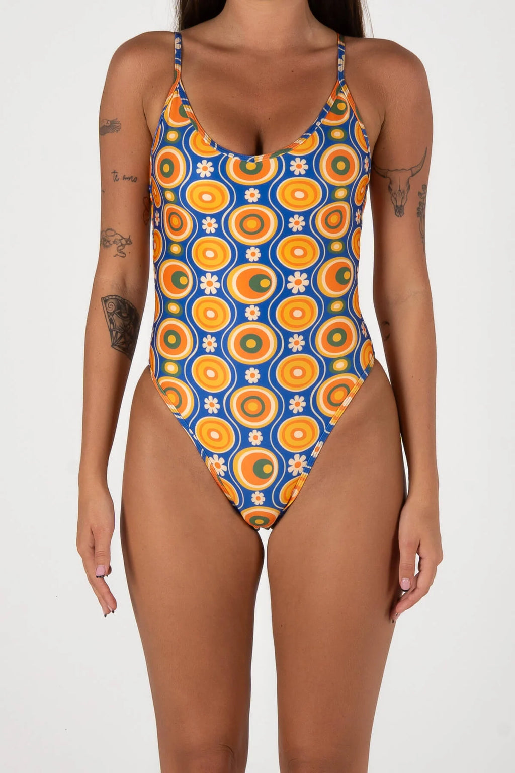 Inner Relm - Poolside One Piece - Lava Lamp Blue