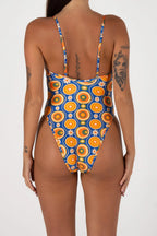 Inner Relm - Poolside One Piece - Lava Lamp Blue