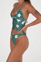 Inner Relm - Smoochie Top + Shebad Shorts - Gingham Green