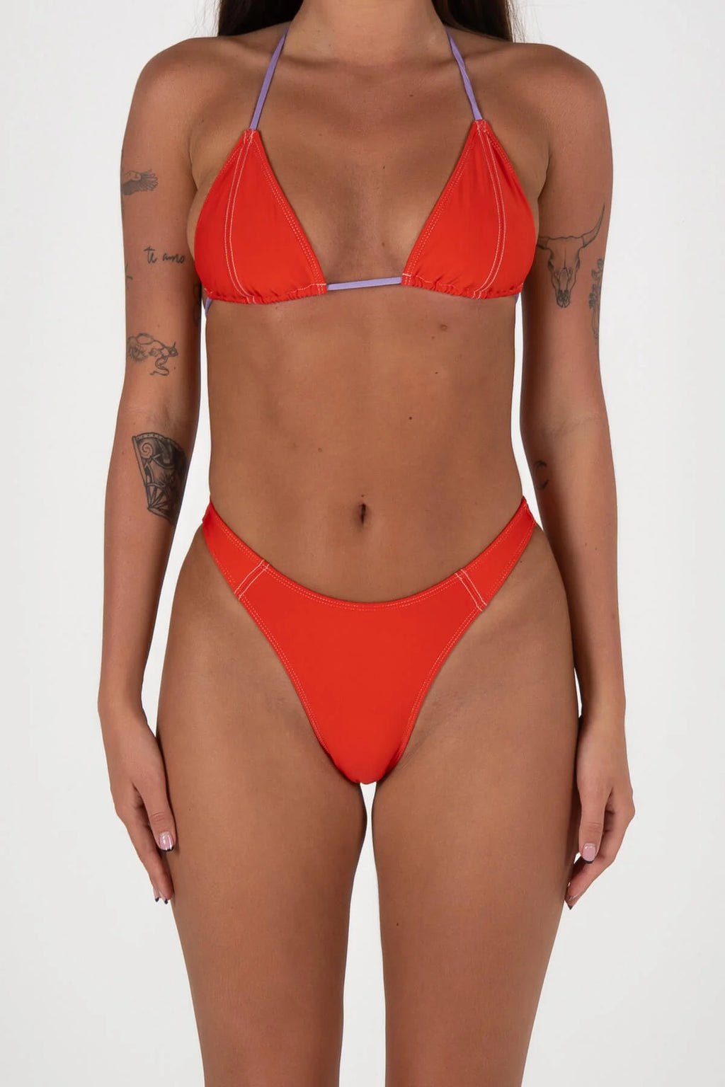 Inner Relm - Too Busy Triangle Top & Its Me Bottoms - Red