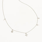 By Charlotte - Live In Peace Choker - Silver