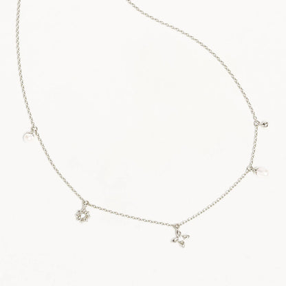 By Charlotte - Live In Peace Choker - Silver