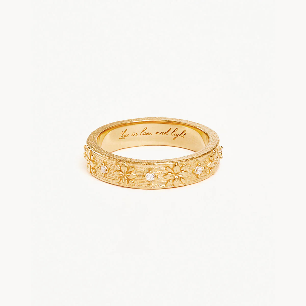 By Charlotte - Live In Grace Ring - Gold