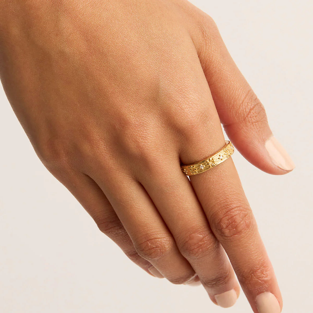 By Charlotte - Live In Grace Ring - Gold