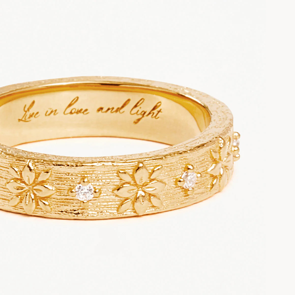 By Charlotte - Live In Grace Ring - Gold