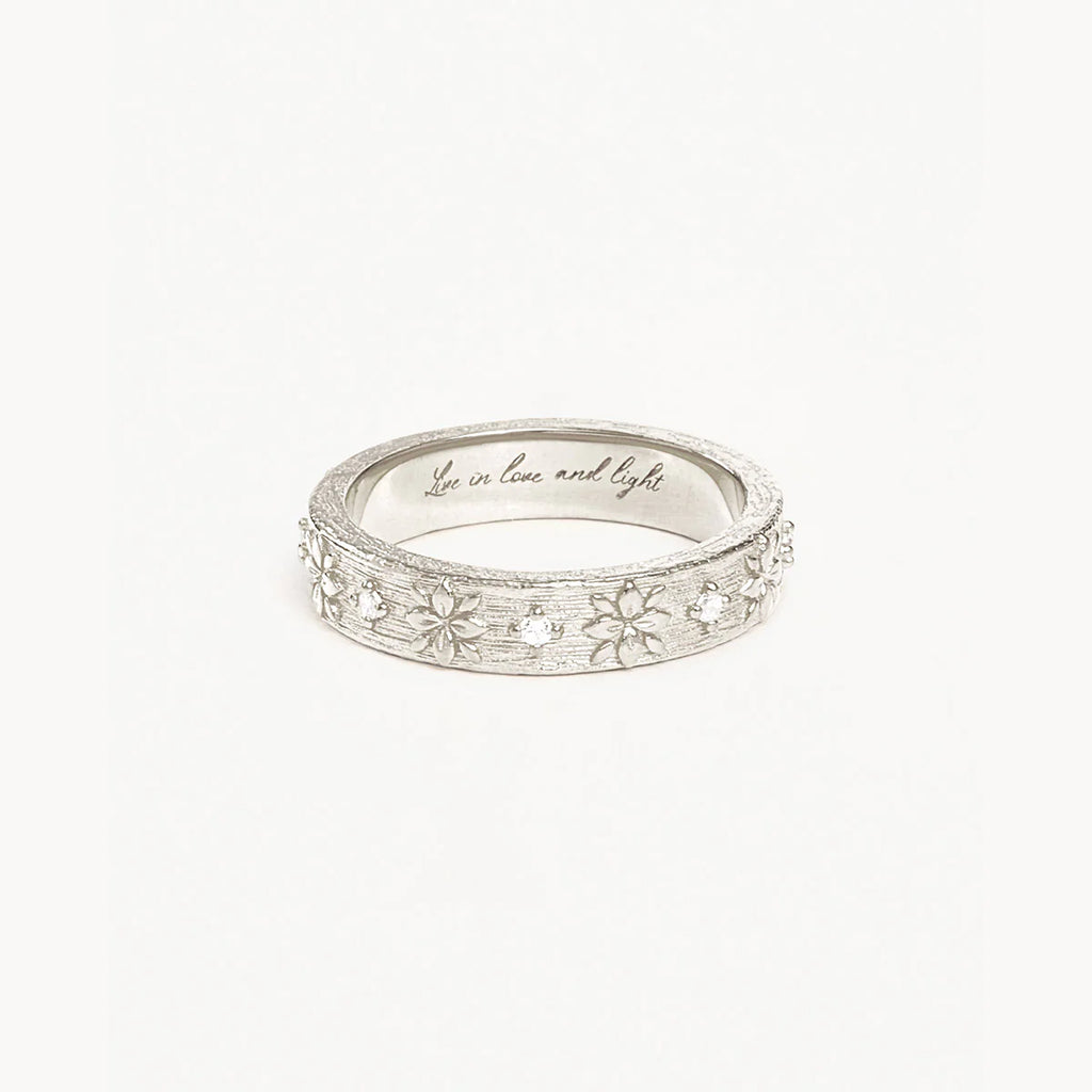 By Charlotte - Live In Grace Ring - Silver