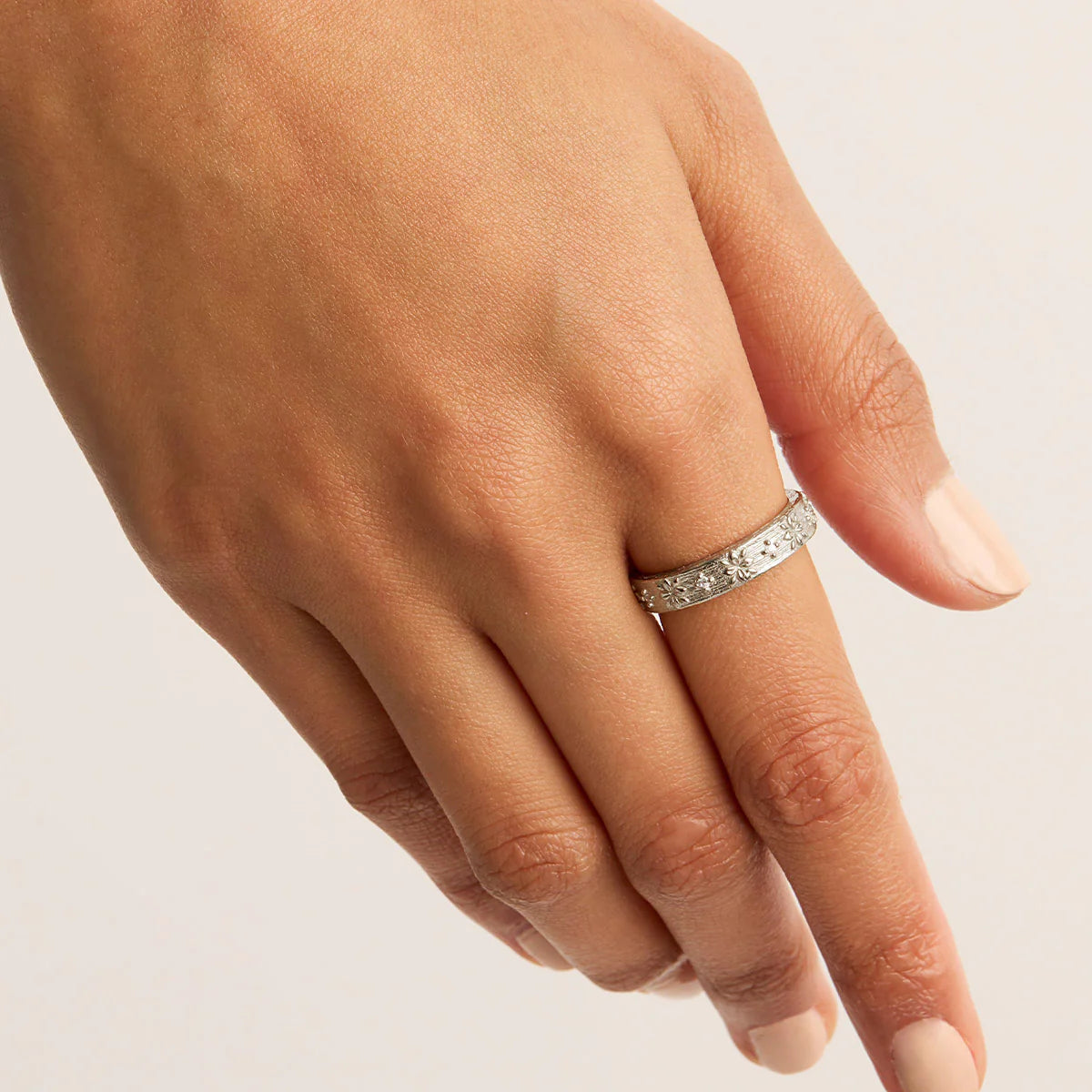 By Charlotte - Live In Grace Ring - Silver
