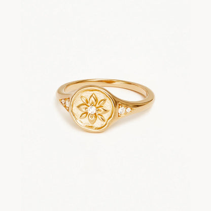 By Charlotte - Live In Love Ring - Gold