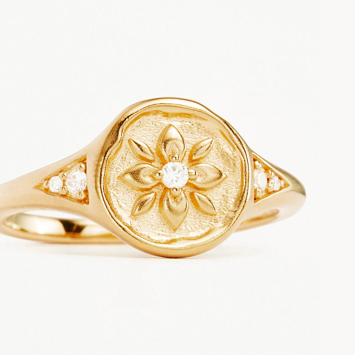 By Charlotte - Live In Love Ring - Gold