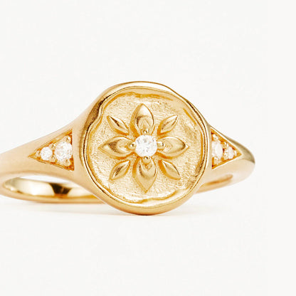 By Charlotte - Live In Love Ring - Gold