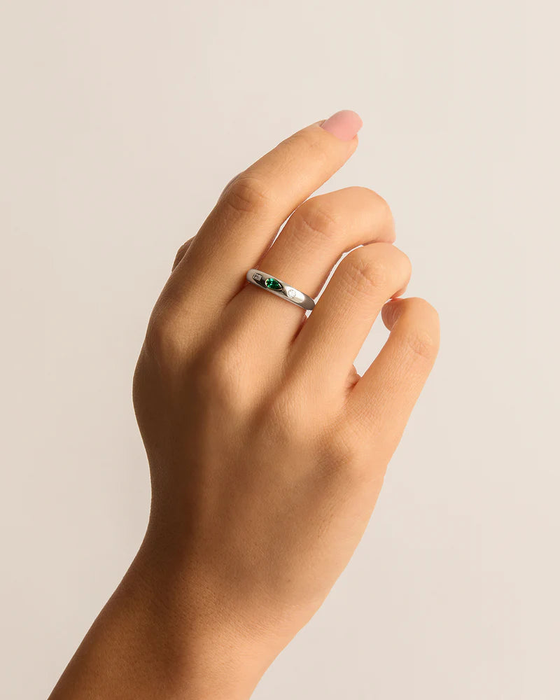 By Charlotte - Magnetic Soul Ring - Silver
