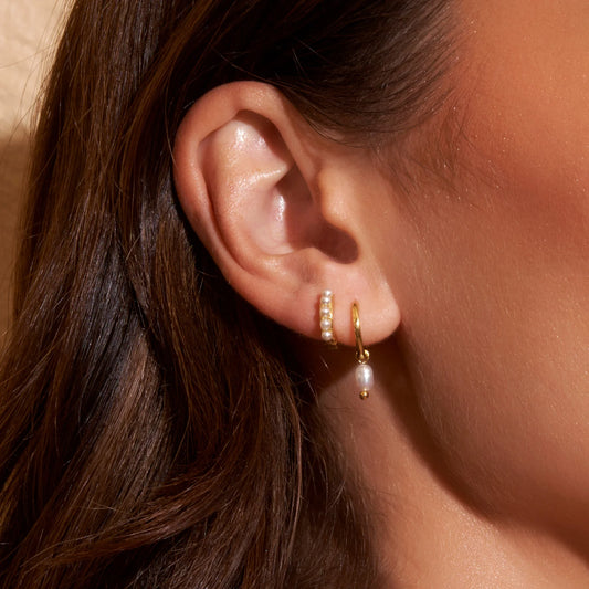 Arms Of Eve - Cordelia Gold Pearl Earrings