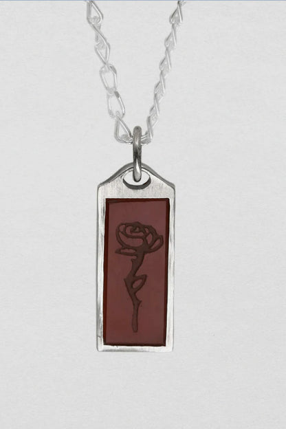 Sue The Boy - Roses Are Red Carnelian Necklace
