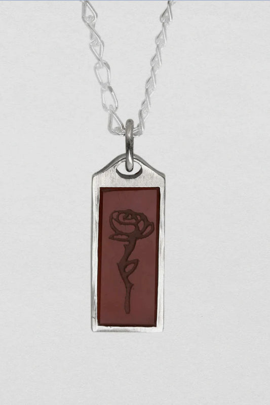 Sue The Boy - Roses Are Red Carnelian Necklace
