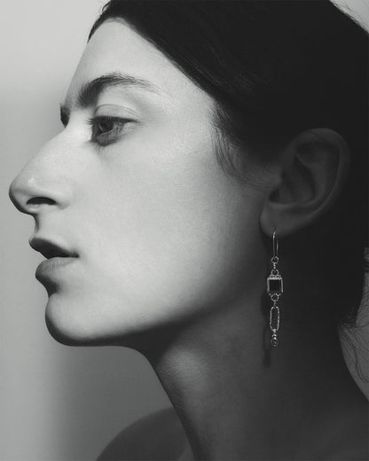 Temple Of The Sun - Adara Earrings - Silver