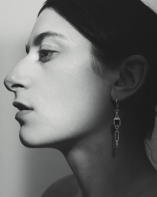 Temple Of The Sun - Adara Earrings - Silver
