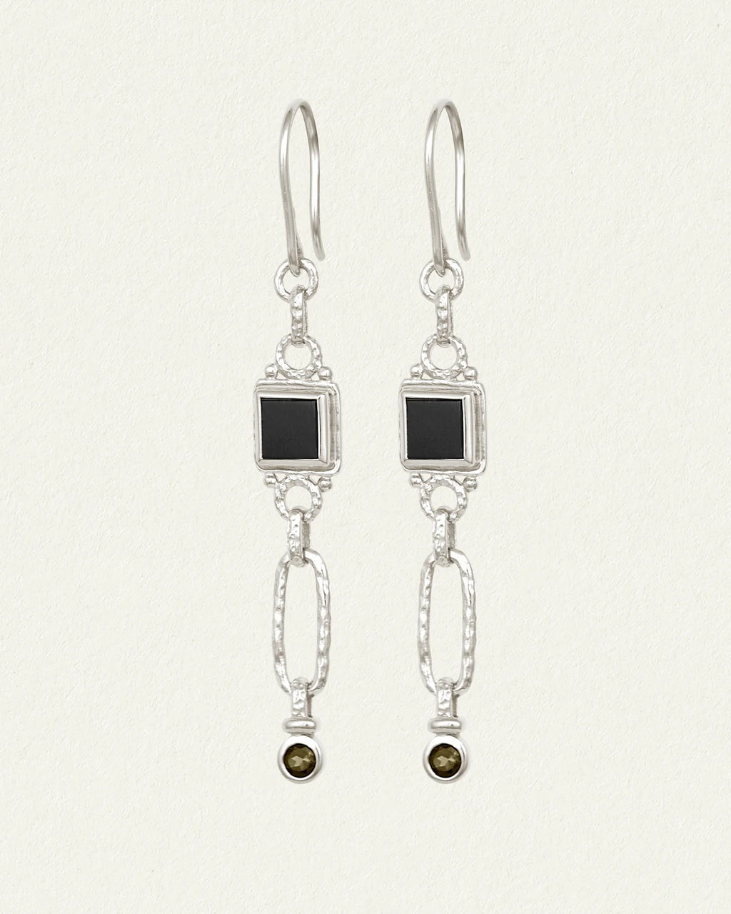 Temple Of The Sun - Adara Earrings - Silver