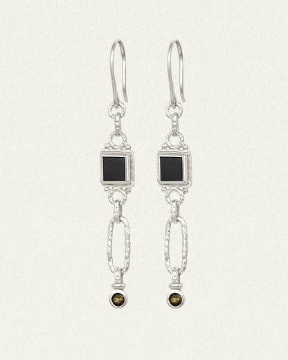Temple Of The Sun - Adara Earrings - Silver