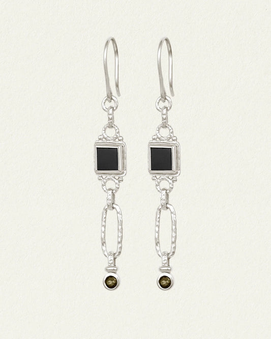 Temple Of The Sun - Adara Earrings - Silver