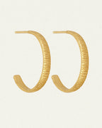 Temple Of The Sun - Agave Hoop Earrings - Gold