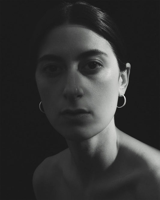 Temple Of The Sun - Agave Hoop Earrings - Silver