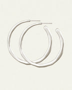 Temple Of The Sun - Circe Hoop Large - Silver