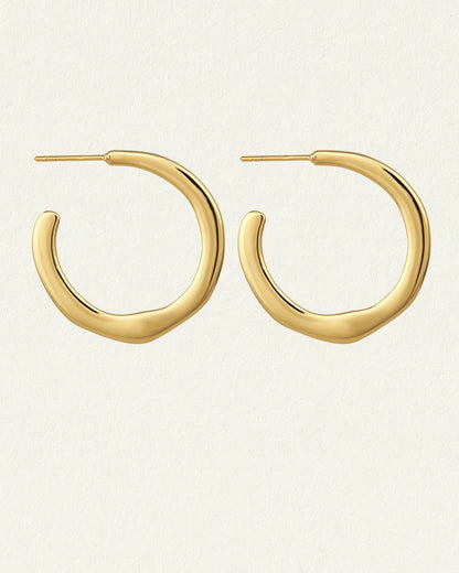Temple Of The Sun - Circe Hoop Medium - Gold