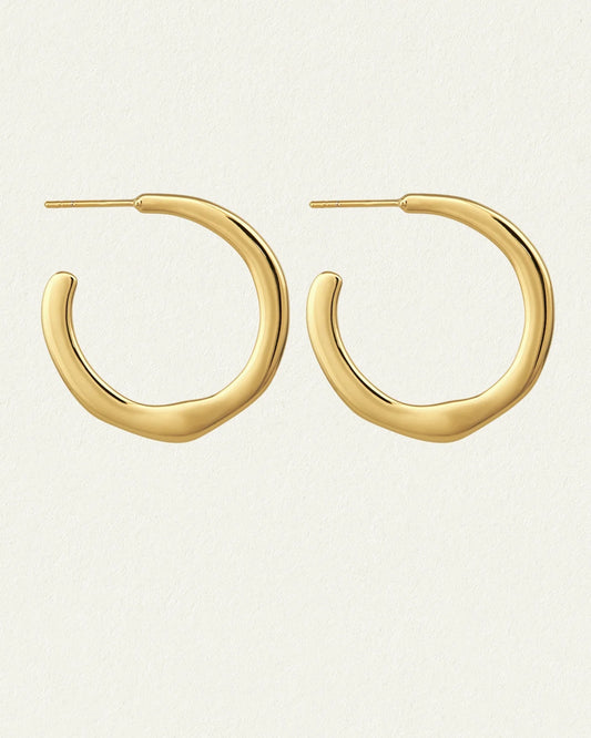 Temple Of The Sun - Circe Hoop Medium - Gold