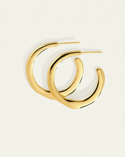 Temple Of The Sun - Circe Hoop Medium - Gold