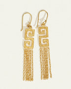 Temple Of The Sun - Delphi Earrings - Gold