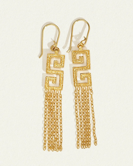 Temple Of The Sun - Delphi Earrings - Gold