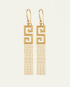 Temple Of The Sun - Delphi Earrings - Gold