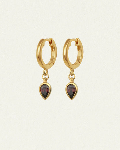 Temple Of The Sun - Flame Earrings - Gold