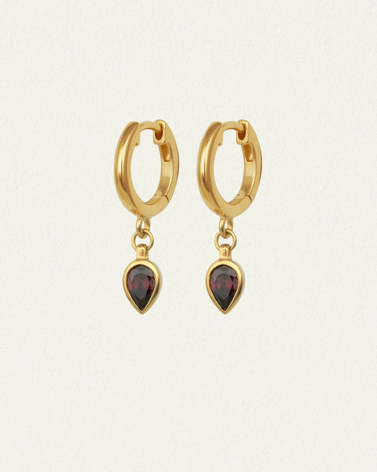 Temple Of The Sun - Flame Earrings - Gold
