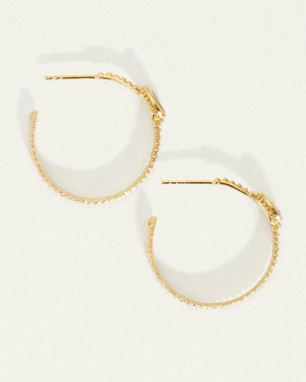 Temple Of The Sun - Gigi Hoop Earrings - Gold