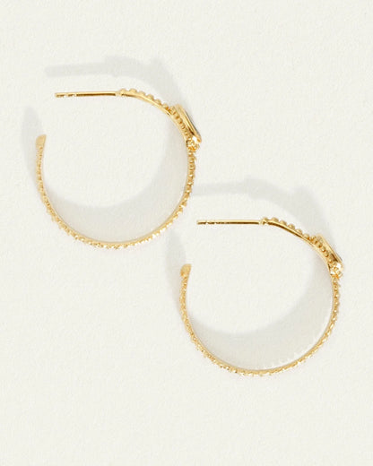 Temple Of The Sun - Gigi Hoop Earrings - Gold
