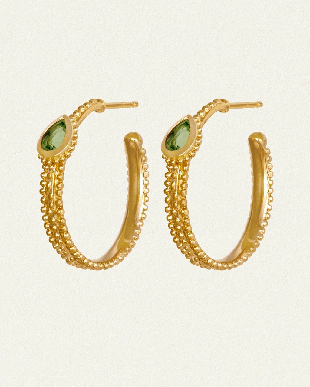 Temple Of The Sun - Gigi Hoop Earrings - Gold