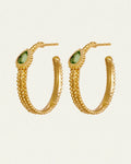 Temple Of The Sun - Gigi Hoop Earrings - Gold