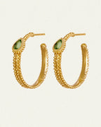 Temple Of The Sun - Gigi Hoop Earrings - Gold