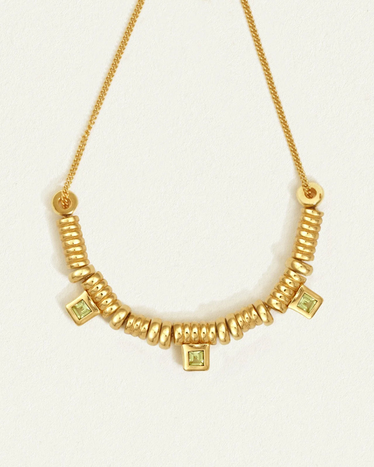 Temple of the Sun - Hebe Necklace Peridot - Gold