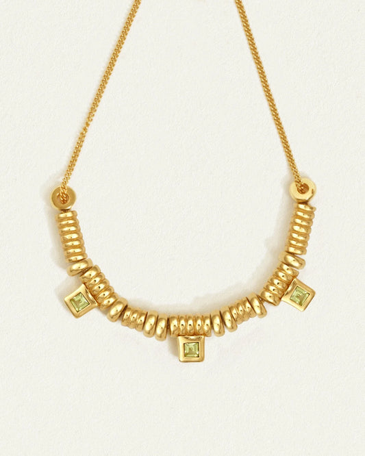 Temple of the Sun - Hebe Necklace Peridot - Gold