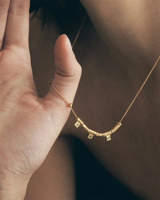Temple of the Sun - Hebe Necklace Peridot - Gold