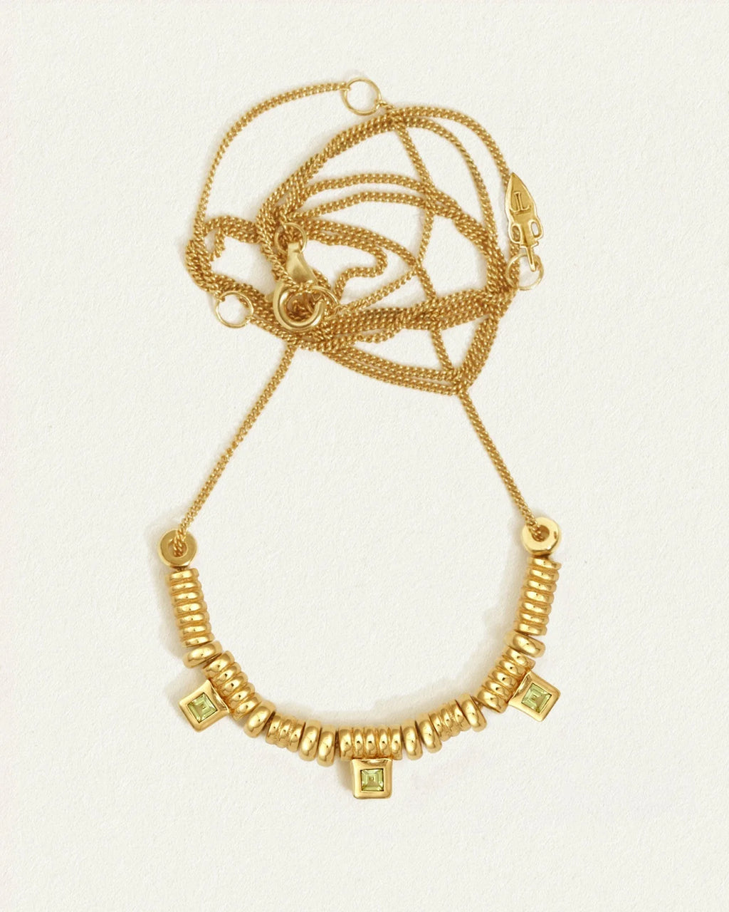Temple of the Sun - Hebe Necklace Peridot - Gold