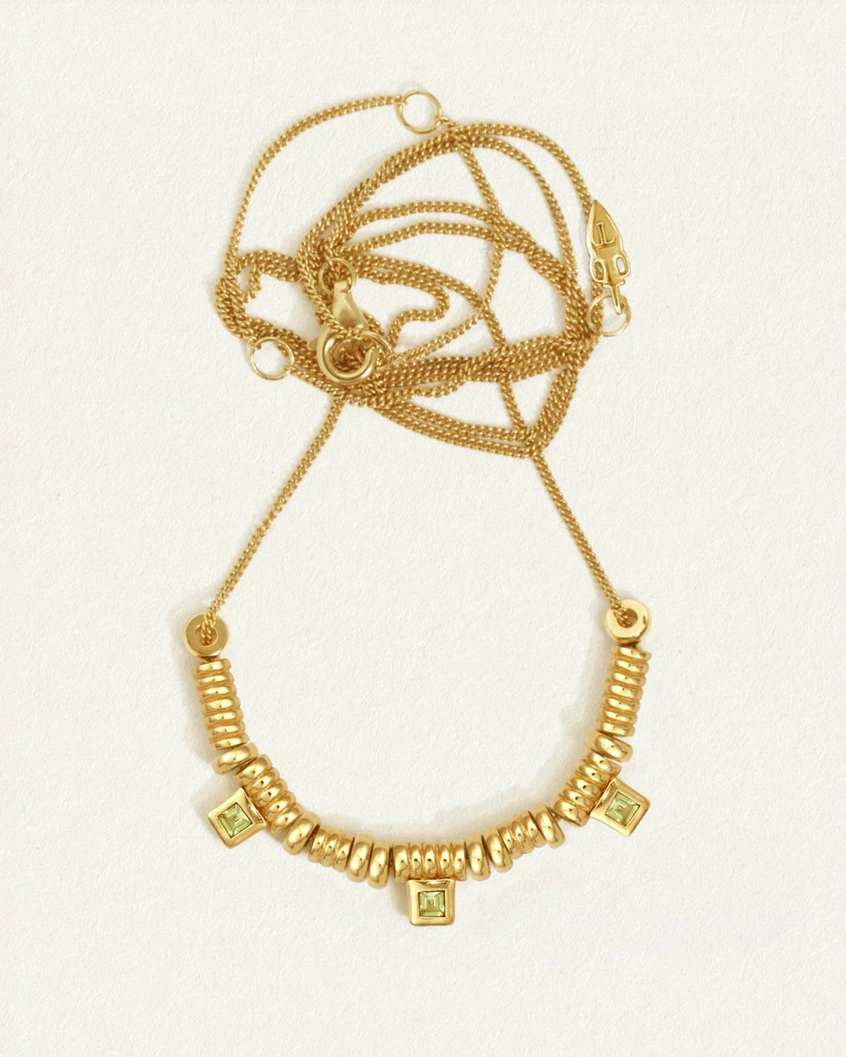 Temple of the Sun - Hebe Necklace Peridot - Gold